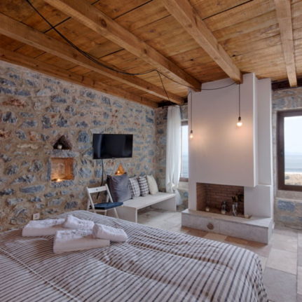 la suite a une cheminée